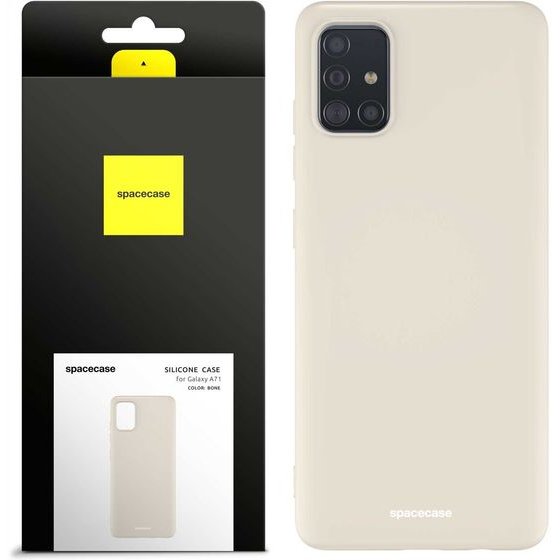 Spacecase Silicone Case Galaxy A71 bone - (5905123436574)