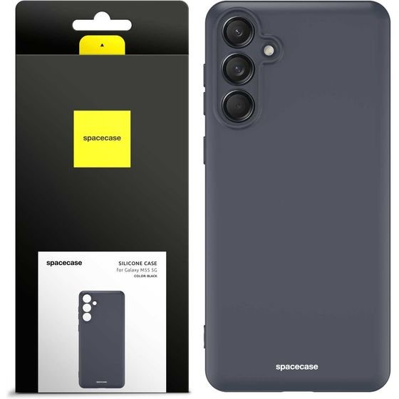 Spacecase Silicone Case Galaxy M55 5G black - (5905719110000)