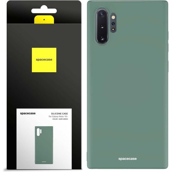 Spacecase Silicone Case Galaxy Note 10+ dark green - (5905123436741)
