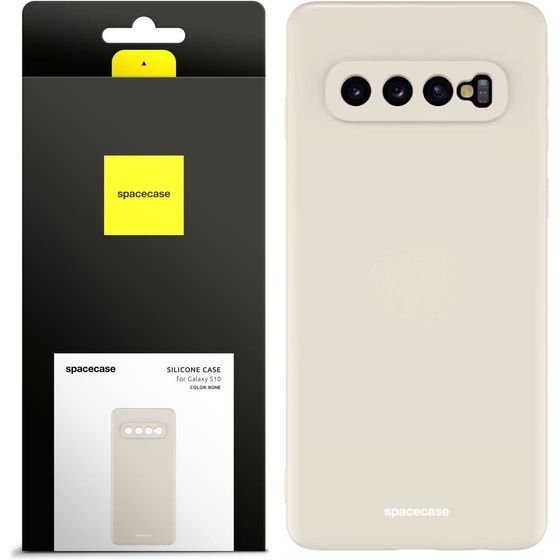 Spacecase Silicone Case Galaxy S10 bone - (5905123436970)