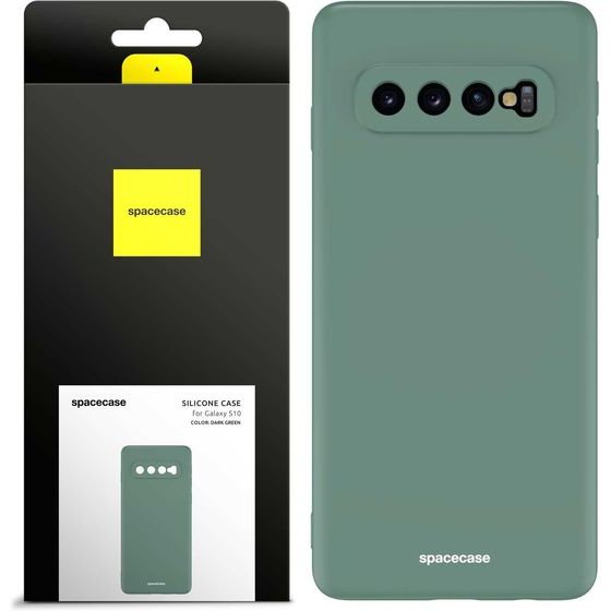 Spacecase Silicone Case Galaxy S10 dark green - (5905123436987)
