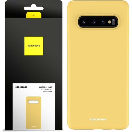 Spacecase Silicone Case Galaxy S10 yellow - (5905123437021)