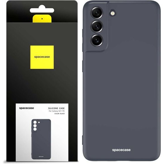 Spacecase Silicone Case Galaxy S21 FE black - (5905123432910)