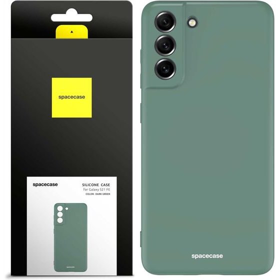 Spacecase Silicone Case Galaxy S21 FE dark green - (5905123432941)