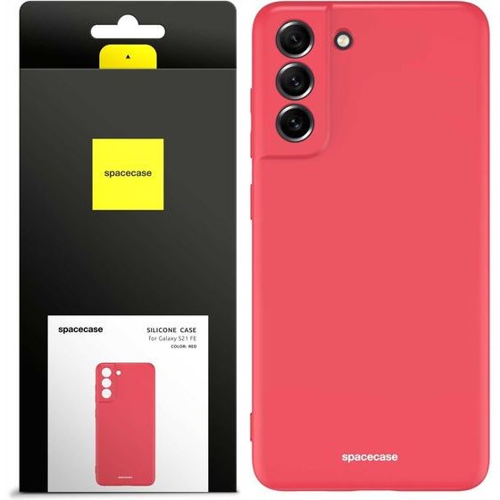 Spacecase Silicone Case Galaxy S21 FE red - (5905123432972)