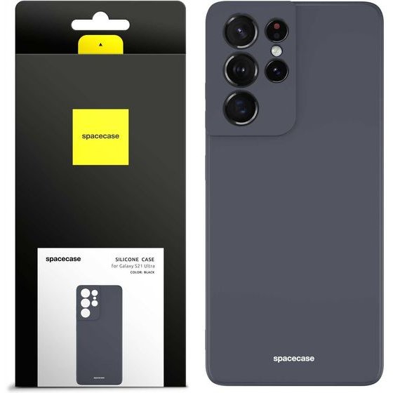 Spacecase Silicone Case Galaxy S21 Ultra black - (5905123432996)