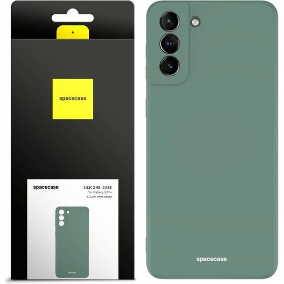 Spacecase Silicone Case Galaxy S21+ dark green - (5905123433108)
