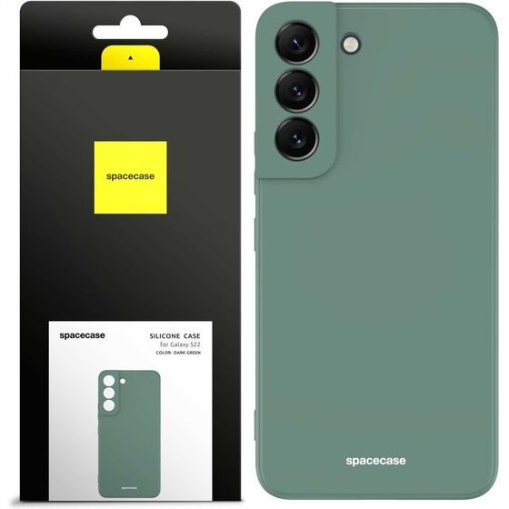 Spacecase Silicone Case Galaxy S22 dark green - (5905123433184)