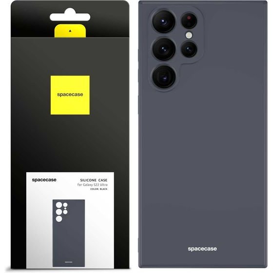 Spacecase Silicone Case Galaxy S22 Ultra black - (5905123433238)