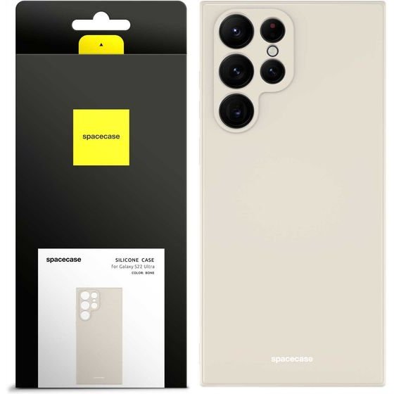 Spacecase Silicone Case Galaxy S22 Ultra bone - (5905123433252)