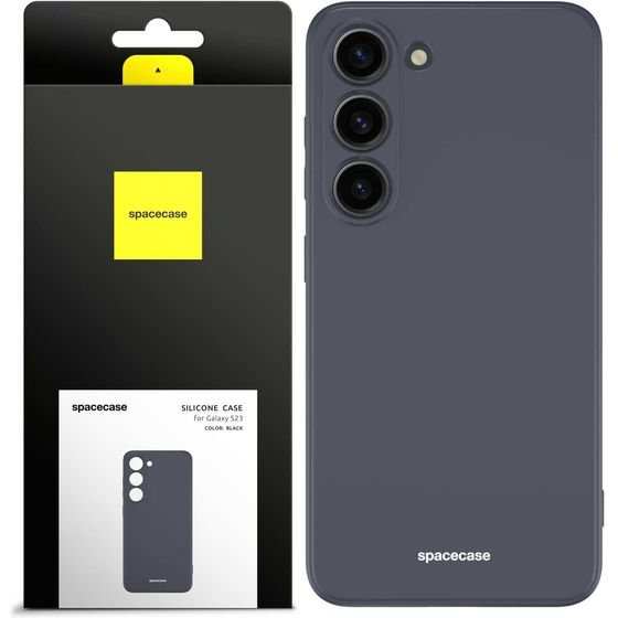 Spacecase Silicone Case Galaxy S23 black - (5905123474989)