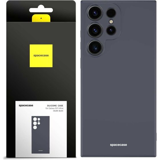 Spacecase Silicone Case Galaxy S23 Ultra black - (5905123475146)