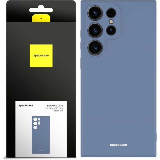 Spacecase Silicone Case Galaxy S23 Ultra blue - (5905123475153)