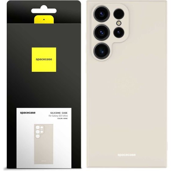 Spacecase Silicone Case Galaxy S23 Ultra bone - (5905123475160)