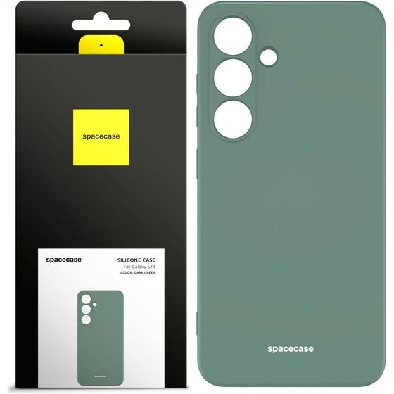 Spacecase Silicone Case Galaxy S24 dark green - (5905719106515)