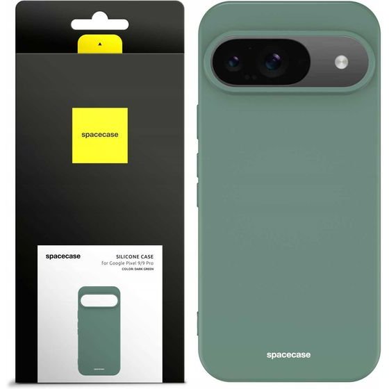 Spacecase Silicone Case Google Pixel 9/9 Pro dark green - (5905719111229)