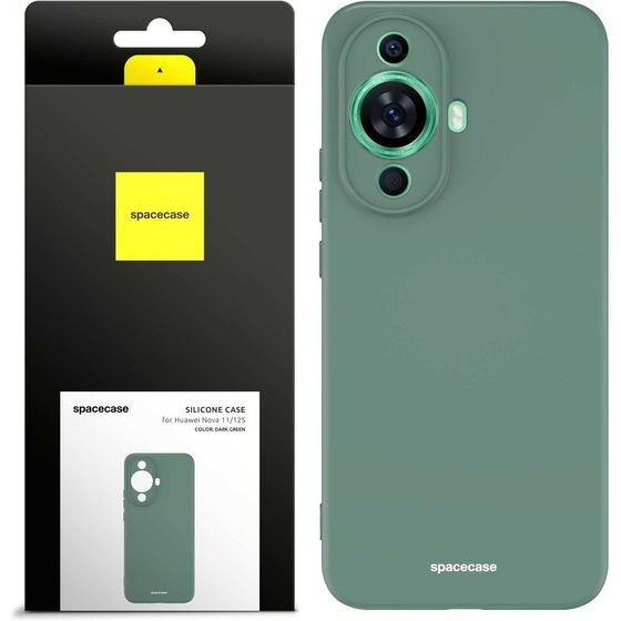 Spacecase Silicone Case Huawei Nova 11/12S dark green - (5905719109936)