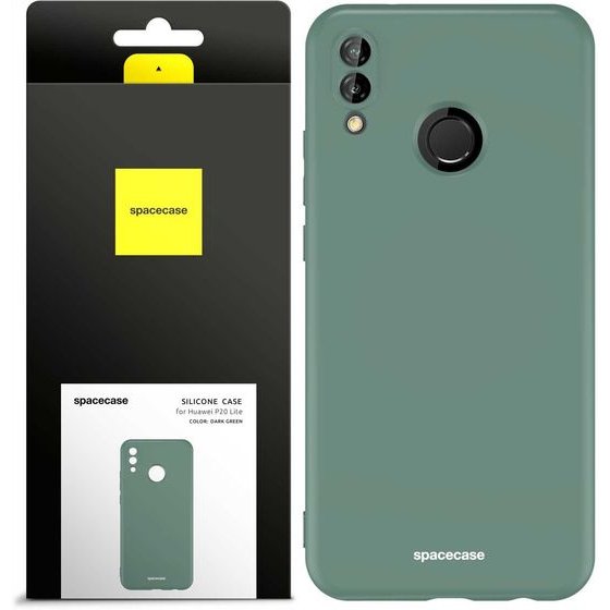 Spacecase Silicone Case Huawei P20 Lite dark green - (5905123437786)