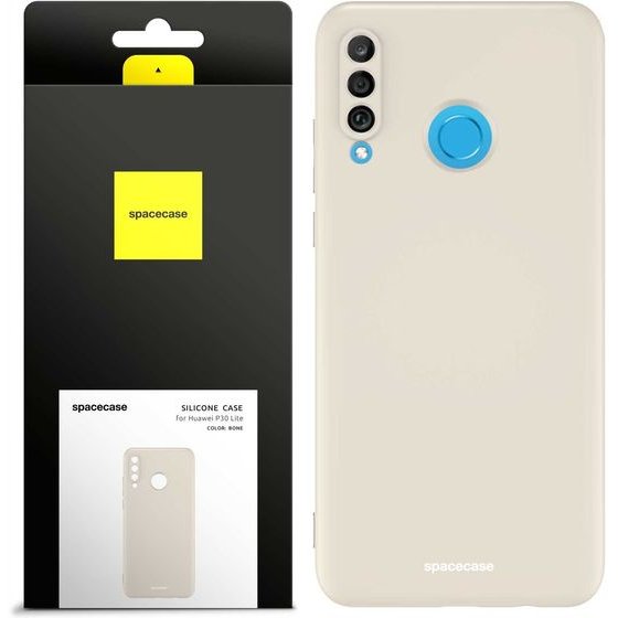 Spacecase Silicone Case Huawei P30 Lite bone - (5905123437939)