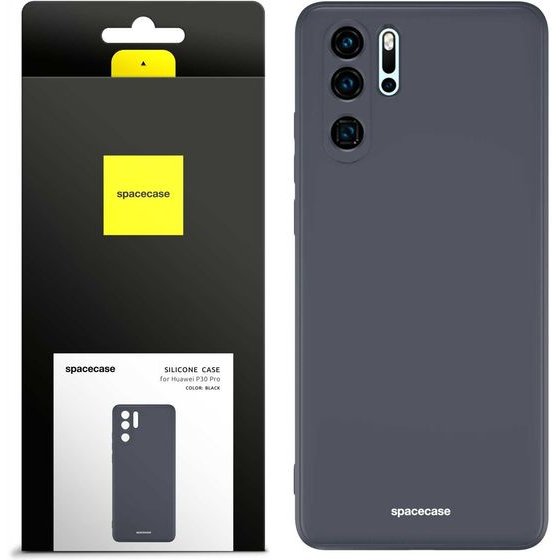 Spacecase Silicone Case Huawei P30 Pro black - (5905123437991)