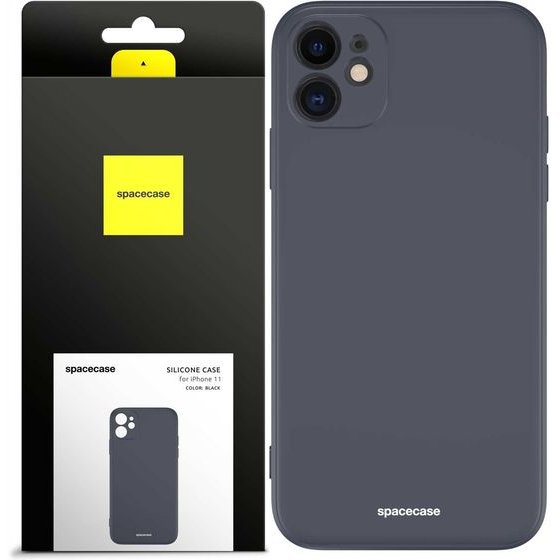 Spacecase Silicone Case iPhone 11 black - (5905123440304)