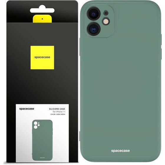 Spacecase Silicone Case iPhone 11 dark green - (5905123440335)