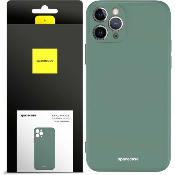 Spacecase Silicone Case iPhone 11 Pro dark green - (5905123440410)