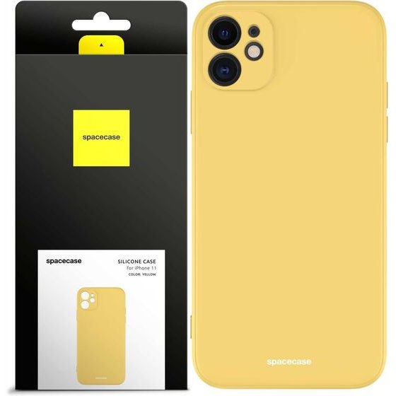 Spacecase Silicone Case iPhone 11 yellow - (5905123440373)