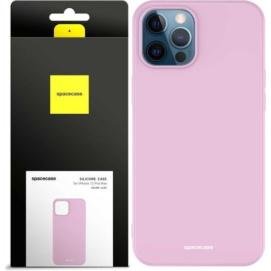 Spacecase Silicone Case iPhone 12 Pro Max lilac - (5905123433511)