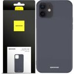 Spacecase Silicone Case iPhone 12/12 Pro black - (5905123433559)