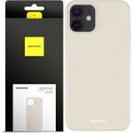 Spacecase Silicone Case iPhone 12/12 Pro bone - (5905123433573)