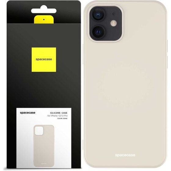Spacecase Silicone Case iPhone 12/12 Pro bone - (5905123433573)