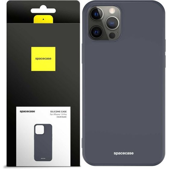 Spacecase Silicone Case iPhone 13 Pro black - (5905123426278)