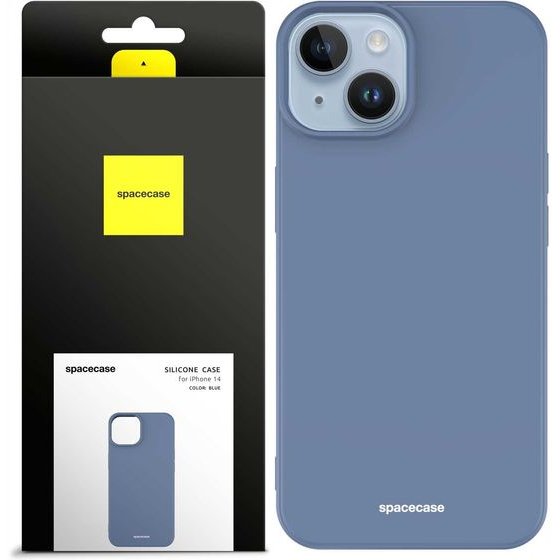 Spacecase Silicone Case iPhone 14 blue - (5905123433887)