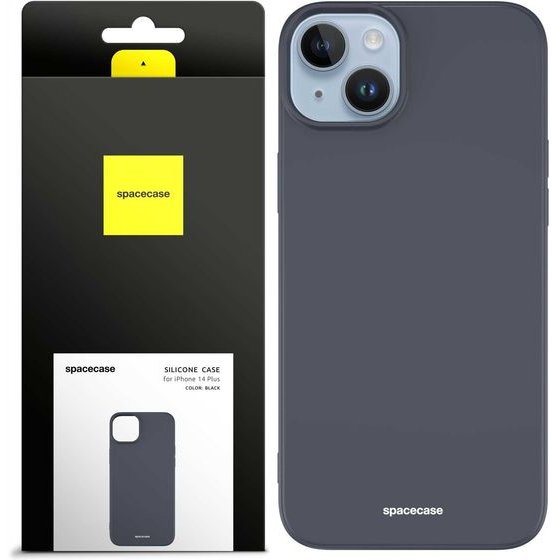 Spacecase Silicone Case iPhone 14 Plus black - (5905123434037)