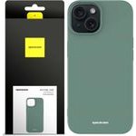 Spacecase Silicone Case iPhone 15 dark green - (5905719103484)