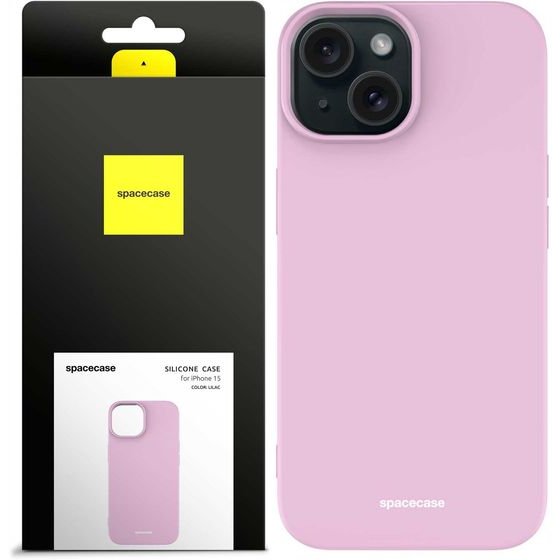 Spacecase Silicone Case iPhone 15 lilac - (5905719103514)