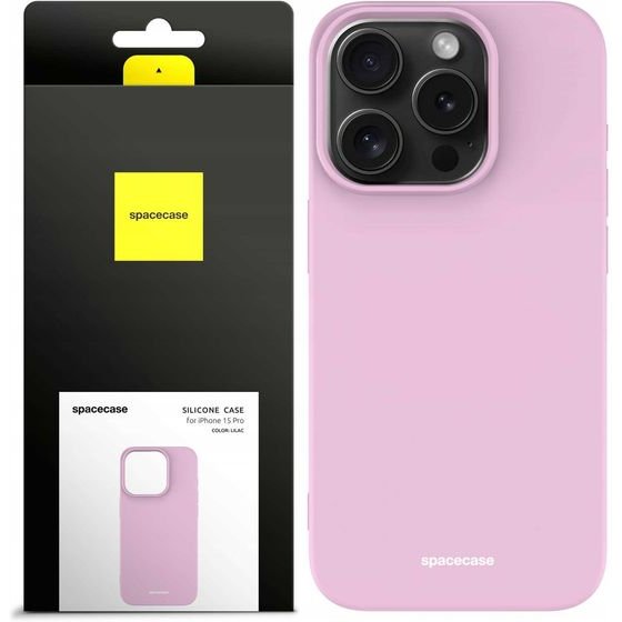 Spacecase Silicone Case iPhone 15 Pro lilac - (5905719103651)