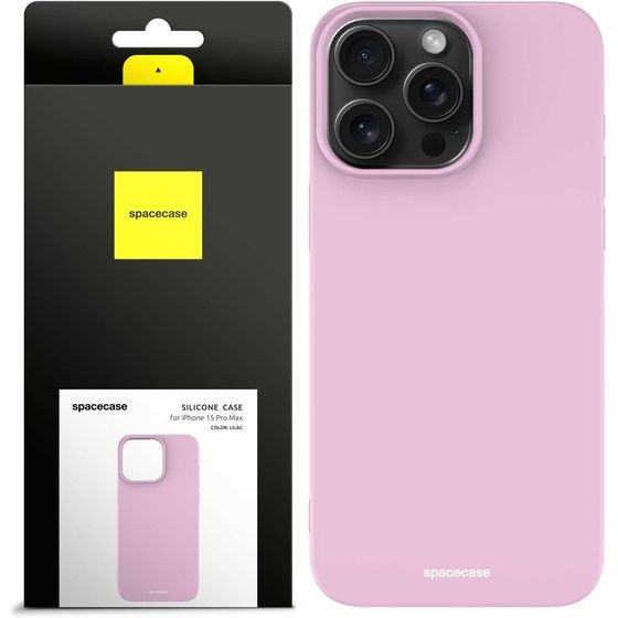 Spacecase Silicone Case iPhone 15 Pro Max lilac - (5905719103736)