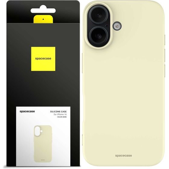 Spacecase Silicone Case iPhone 16 bone - (5905719111519)
