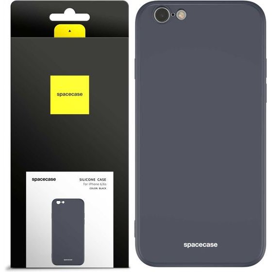 Spacecase Silicone Case iPhone 6/6s black - (5905123434198)
