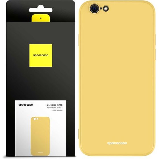 Spacecase Silicone Case iPhone 7/8/SE yellow - (5905123434501)