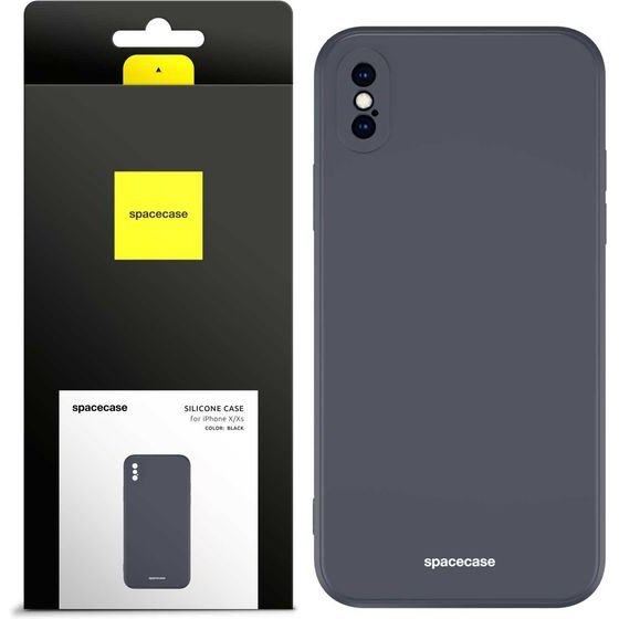 Spacecase Silicone Case iPhone X/Xs black - (5905123439988)