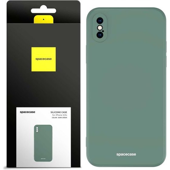 Spacecase Silicone Case iPhone X/Xs dark green - (5905123440014)