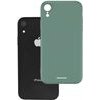 Spacecase Silicone Case iPhone Xr dark green - (5905123440250)