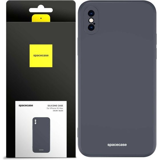 Spacecase Silicone Case iPhone XS Max black - (5905123440069)