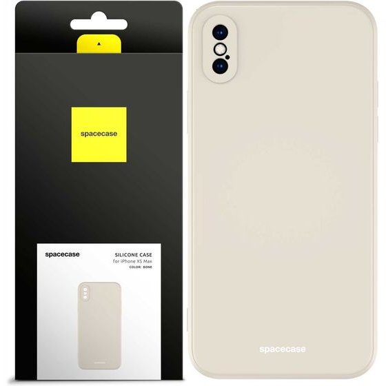 Spacecase Silicone Case iPhone XS Max bone - (5905123440083)
