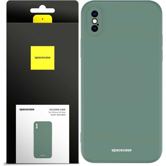 Spacecase Silicone Case iPhone XS Max dark green - (5905123440090)