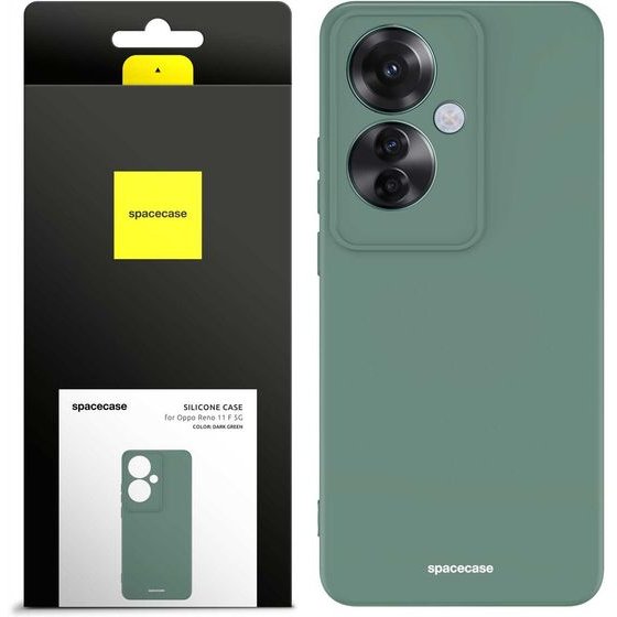 Spacecase Silicone Case Oppo Reno 11 F 5G dark green - (5905719110055)