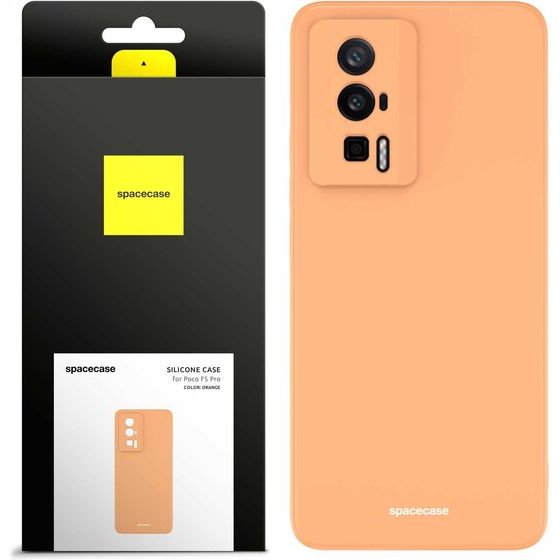 Spacecase Silicone Case Poco F5 Pro orange - (5905719015992)